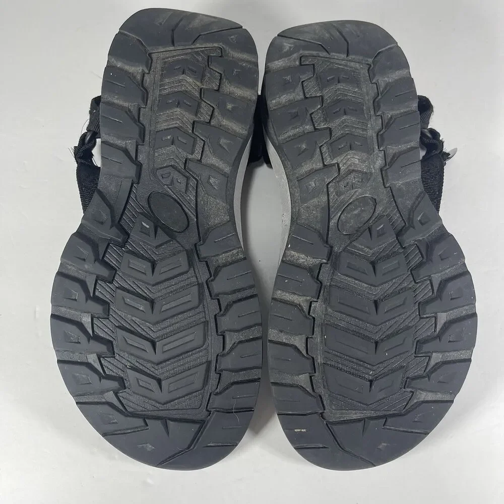 Highland Creek Men's Sport Sandals Black Gray Strappy Outdoor Hiking Shoes11/12